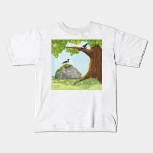 The stone and the oak tree Kids T-Shirt